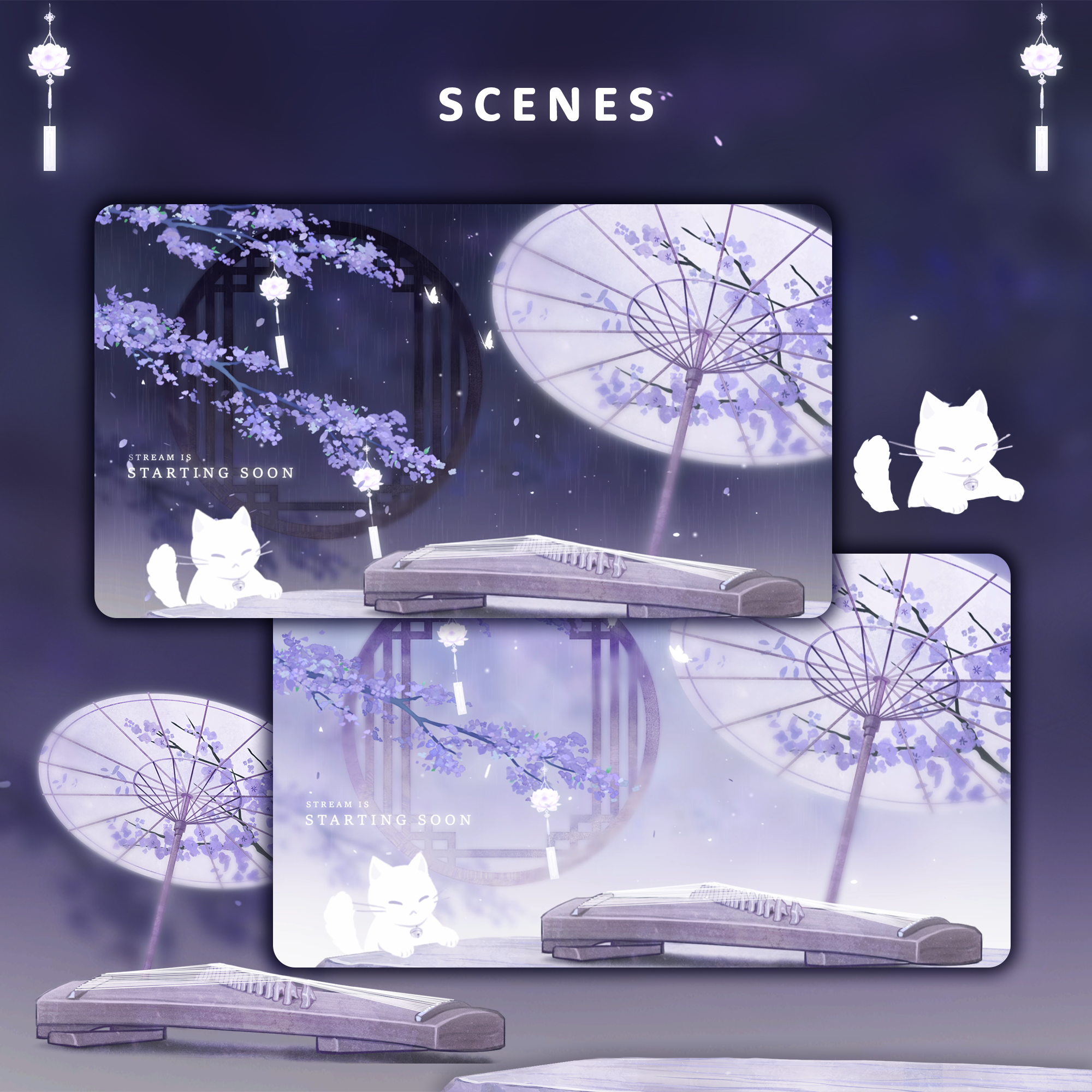 Blossom | Animated Stream Overlay Pack