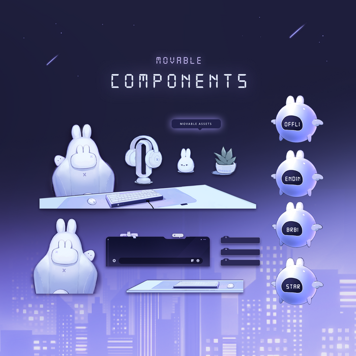 Cyber Core | Animated Stream Overlay Pack