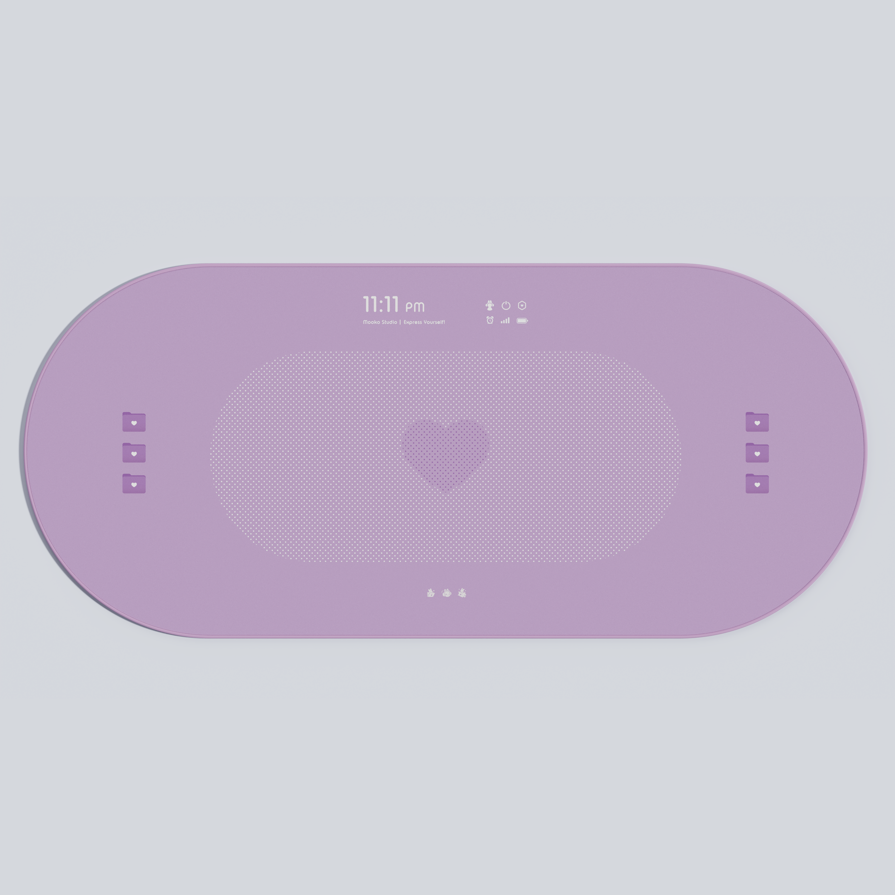 [COMING SOON] Cute Interface Deskmat - Purple