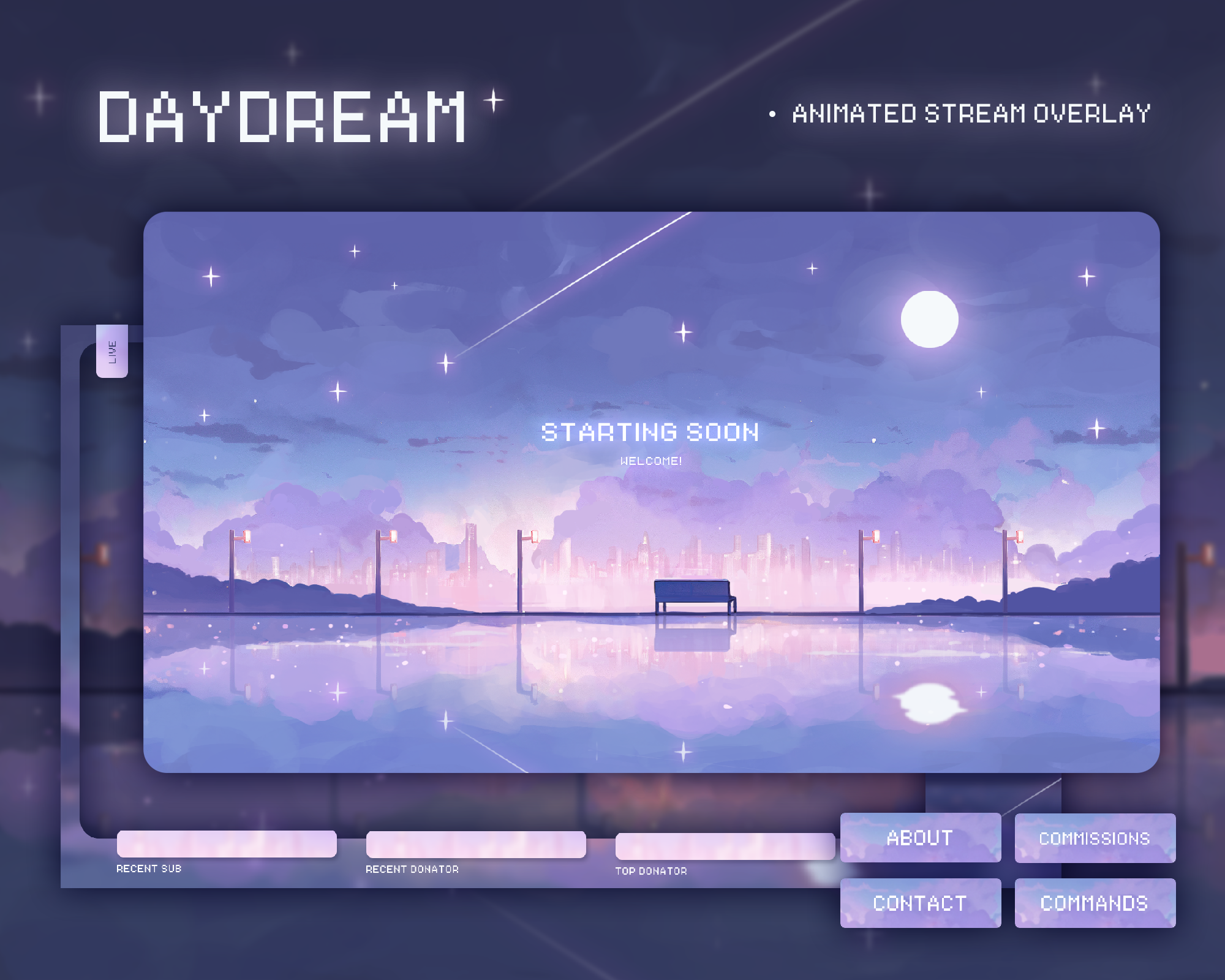 Day Dream | Animated Stream Overlay Pack