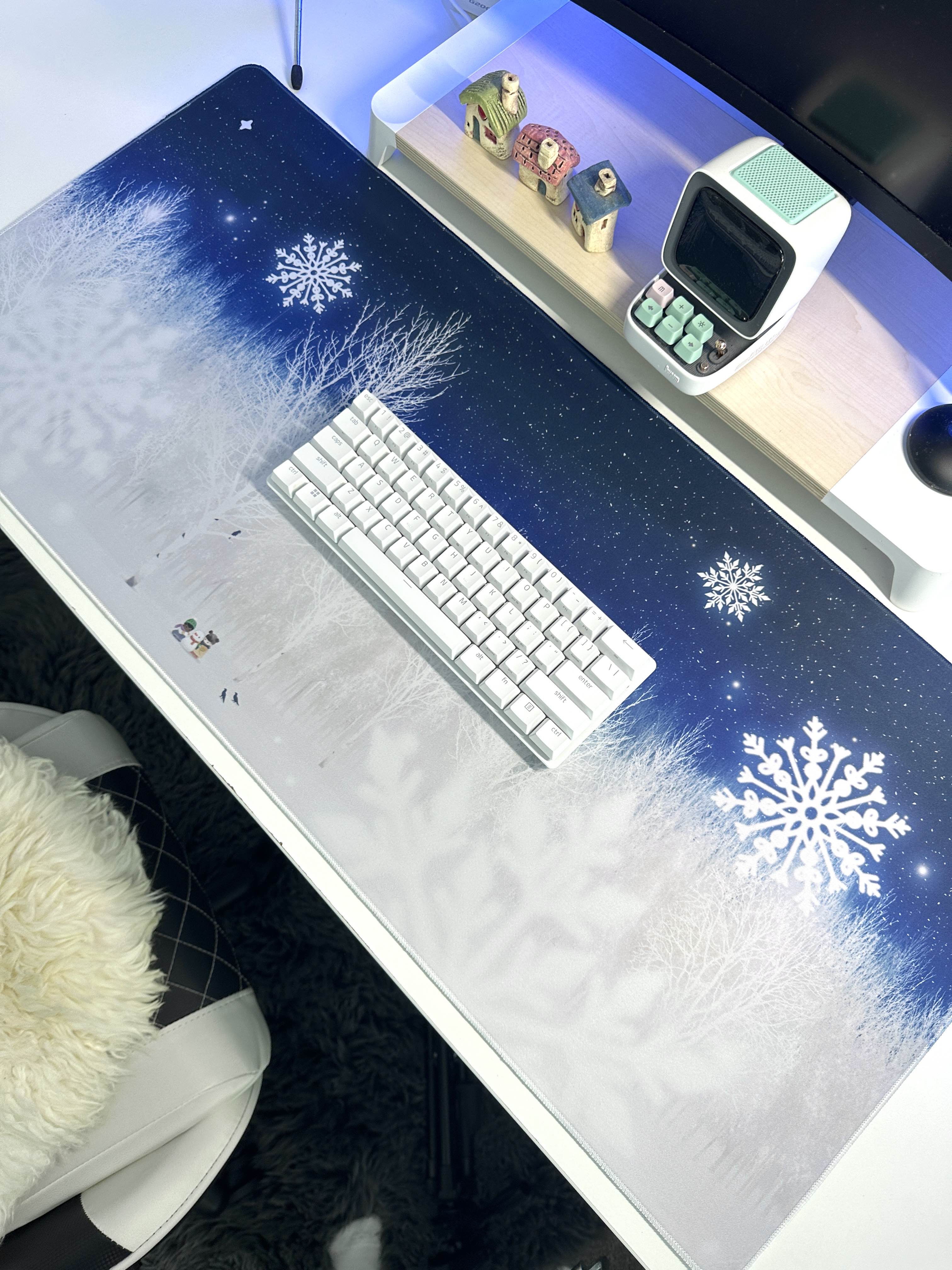 Snowflakes Deskmat