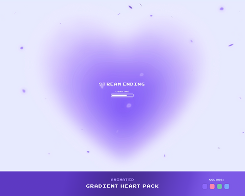 Gradient Heart | Animated Stream Overlay Pack