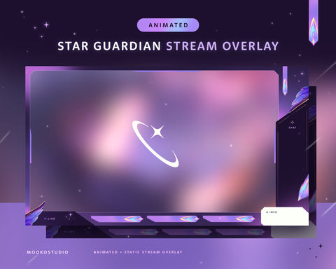Star Guardian Akali | Animated Stream Overlay Pack