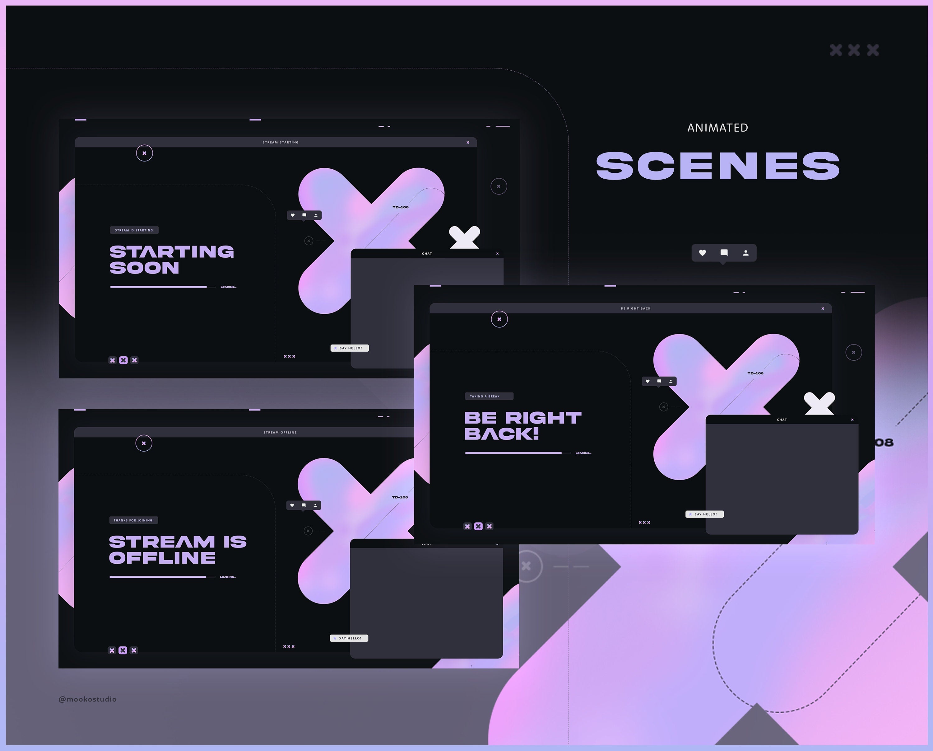Interface 01 | Animated Stream Overlay Pack