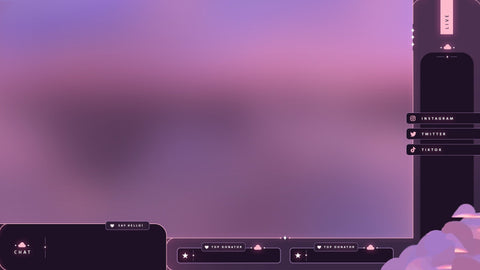 Cozy Clouds | Animated Stream Overlay Pack