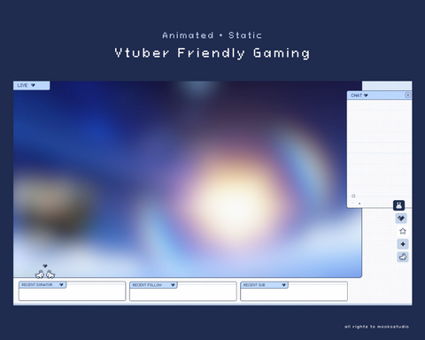 Y2K Bunny | Animated Stream Overlay Pack